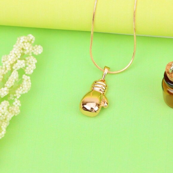 "Boxing Glove Rose Gold Pendant for Sporty Charm, XPPT1285 - Picture 5 of 12